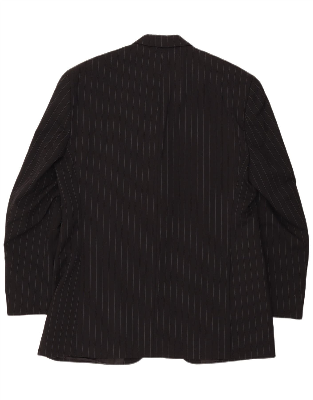 CHAPS Mens 3 Button Blazer Jacket UK 42 XL Black Pinstripe Wool