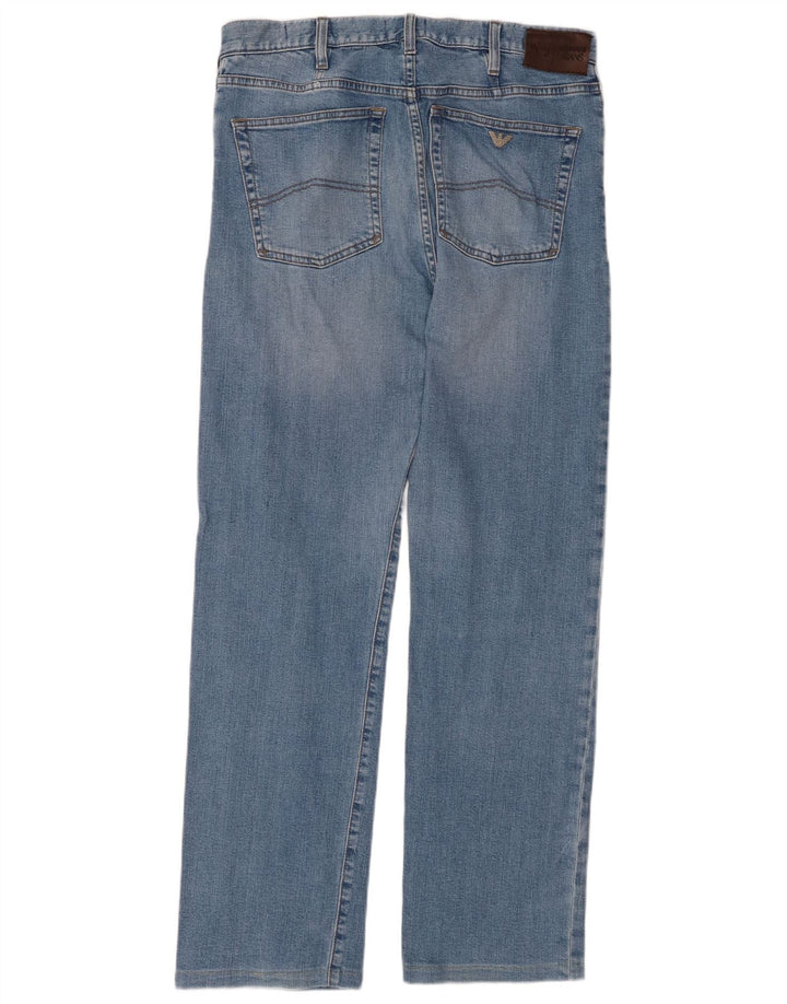 ARMANI Jean Droit Homme W32 L31 Bleu Coton