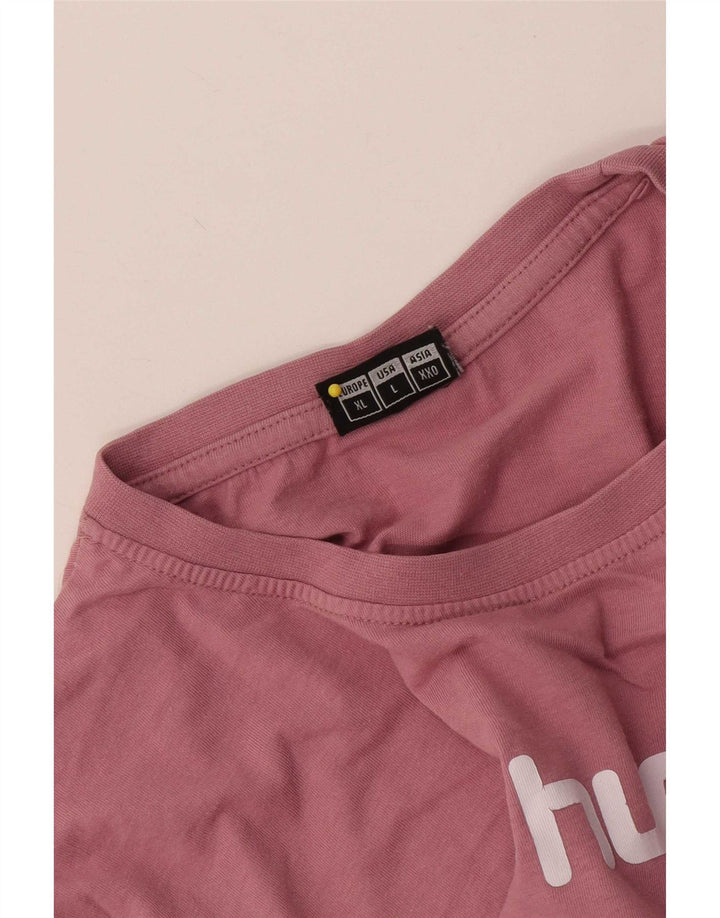 Hummel T-Shirt Graphique Homme Large Rose