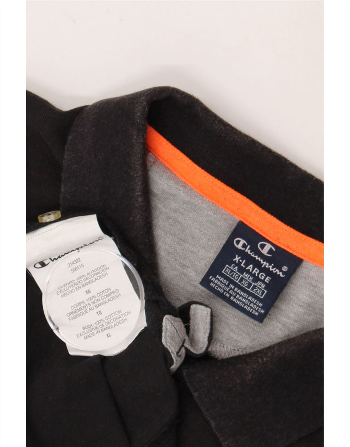 CHAMPION Polo Homme XL Noir Coton