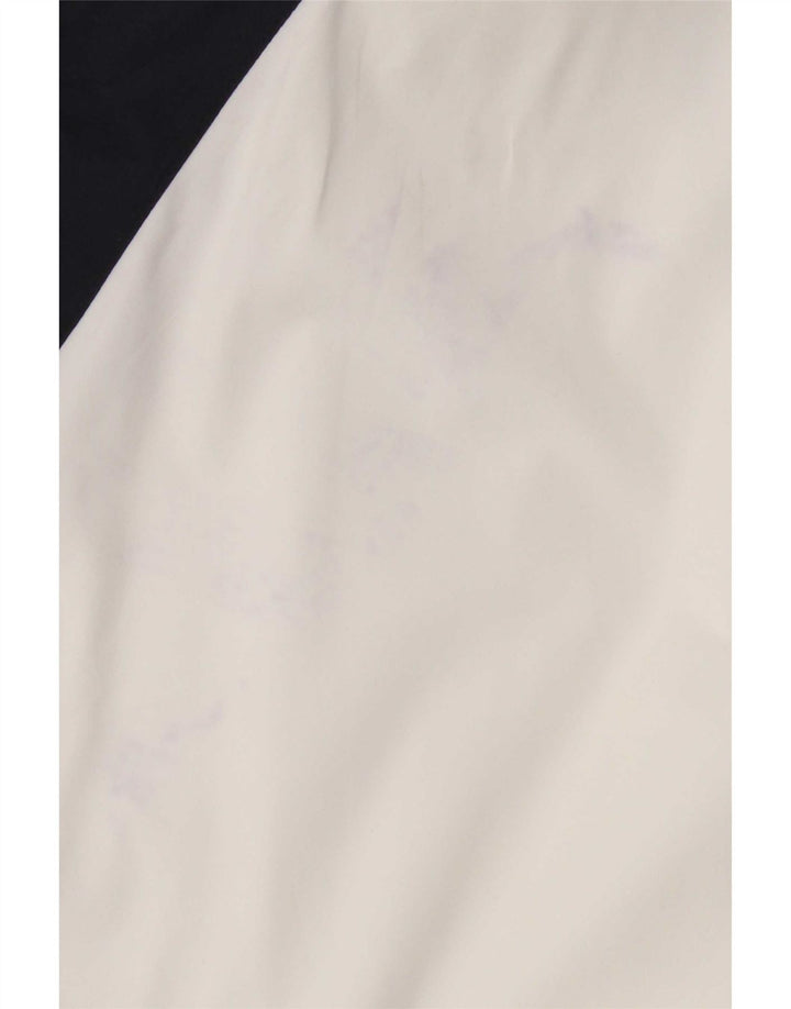 Adidas Veste de survêtement pour femme UK 16 Large Blanc Colorblock Polyester
