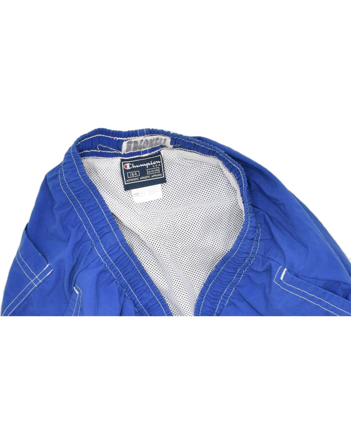 CHAMPION Boys Sport Shorts 13-14 Years Blue Polyamide | Vintage | Thrift | Second-Hand | Used Clothing | Messina Hembry 