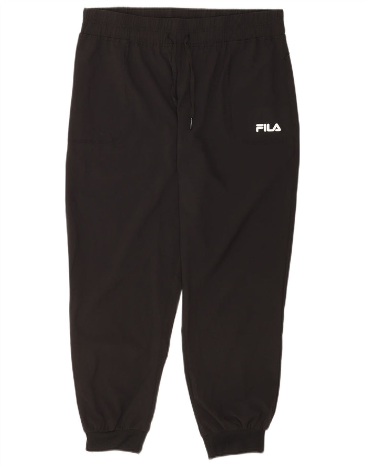 Fila Pantalon de survêtement pour femme Joggers UK 12 Medium Noir Polyester