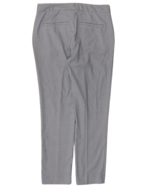 Zara Pantalon Chino Slim Femme EU 36 XS W26 L26 Bleu Polyester