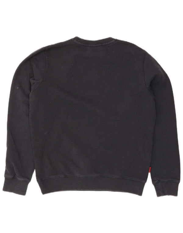 Superdry Homme Sweatshirt Jumper Large Bleu Marine Coton