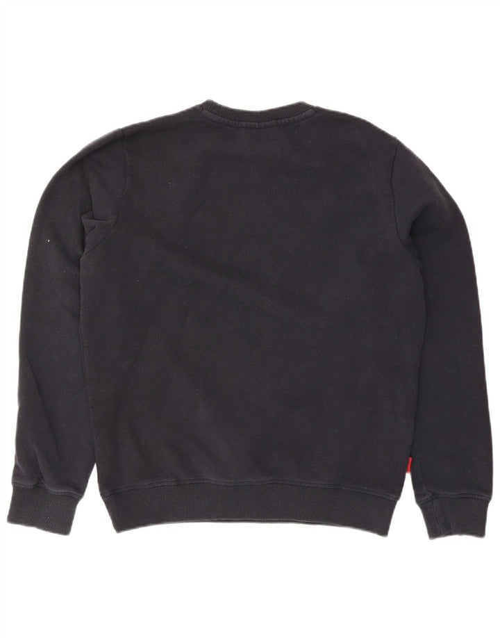 Superdry Homme Sweatshirt Jumper Large Bleu Marine Coton