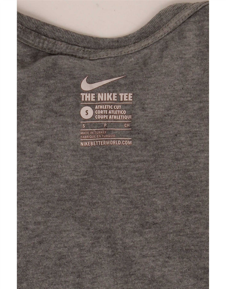 Nike T-shirt graphique coupe athlétique pour homme, petit, gris moucheté
