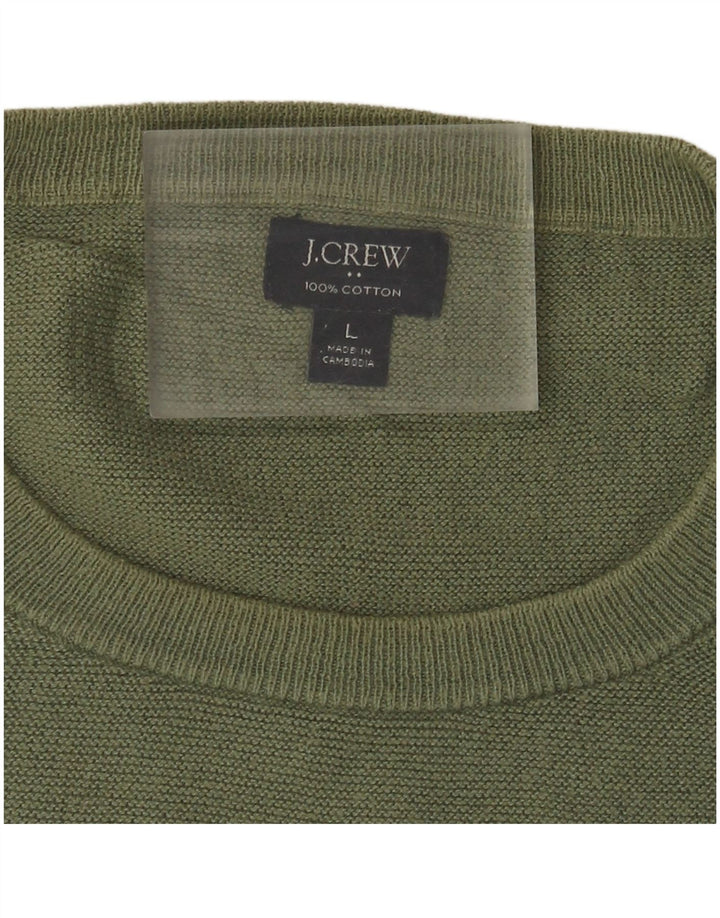 J. Crew Pull à col rond pour homme en coton vert grand