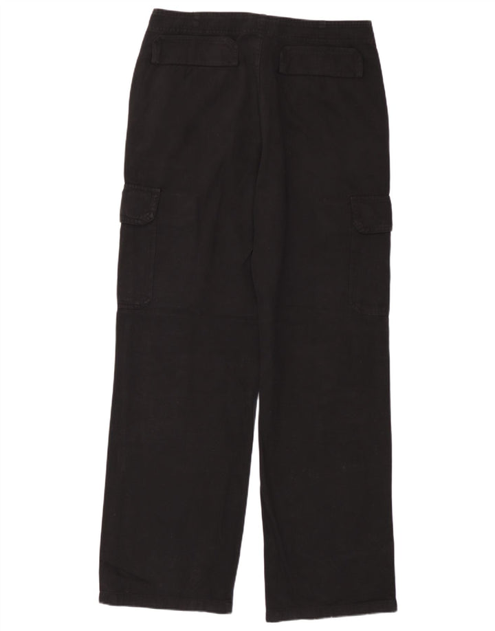 Zara Pantalon cargo droit pour femme EU 40 Medium W30 L30 Noir