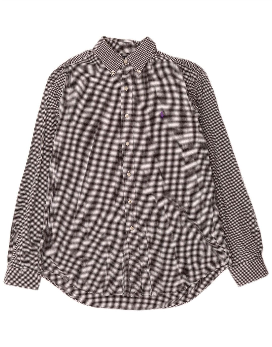 Ralph Lauren Chemise coupe classique pour homme en coton vichy noir grand