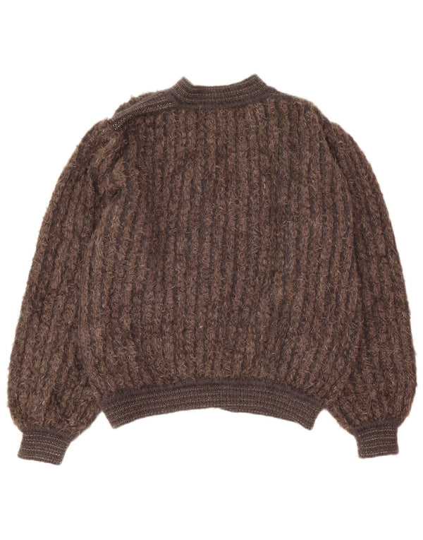 Mariedda Cardigan Femme Pull IT 46 Large Marron Rayé