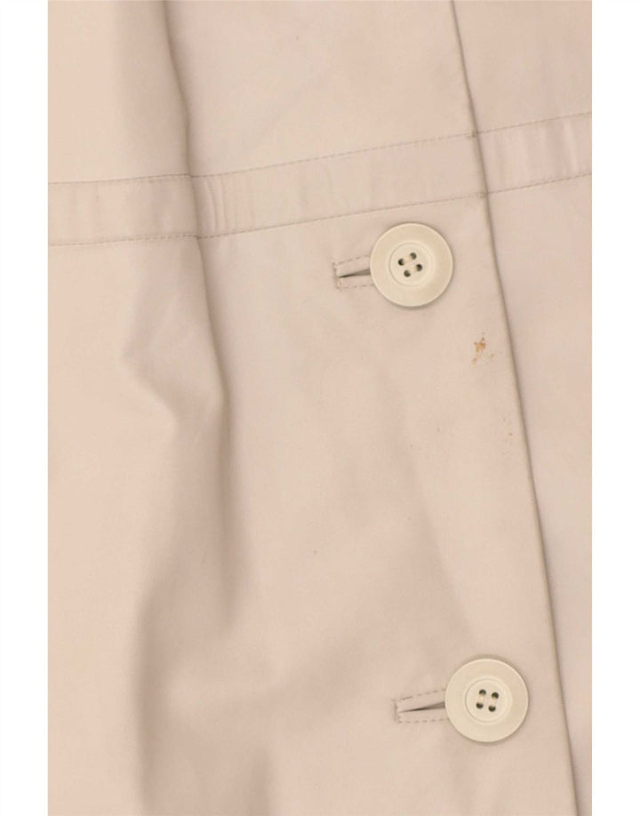 Manteau Femme Vintage IT 44 Beige Moyen