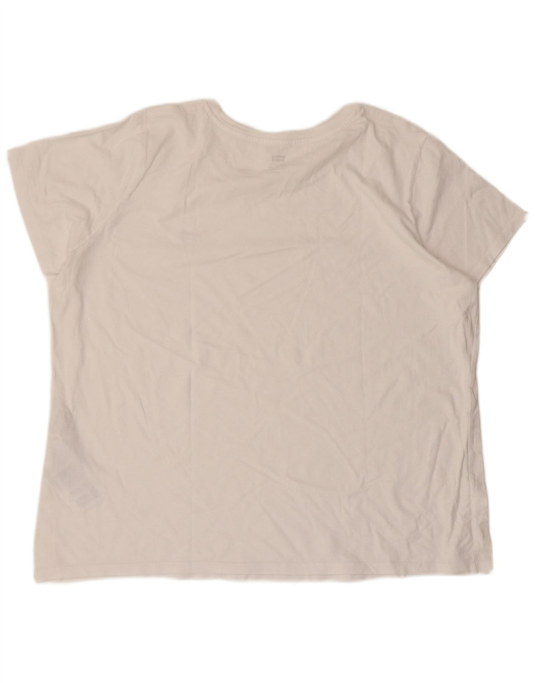 LEVI'S T-shirt Perfect Crew pour femme UK 20 2XL Blanc Coton