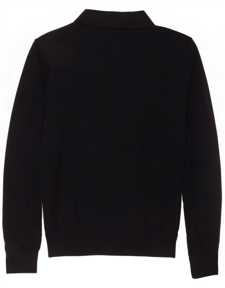 Reiss Pull à col polo pour homme en laine bleu marine Taille L