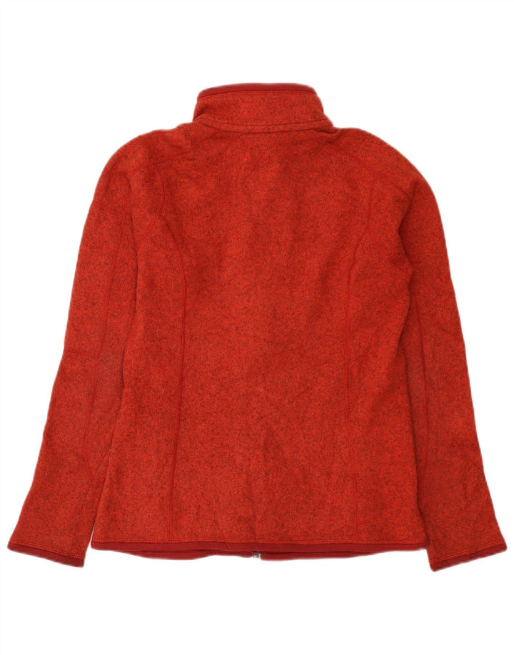 Patagonia Veste de survêtement pour femme UK 10 Petit polyester moucheté rouge