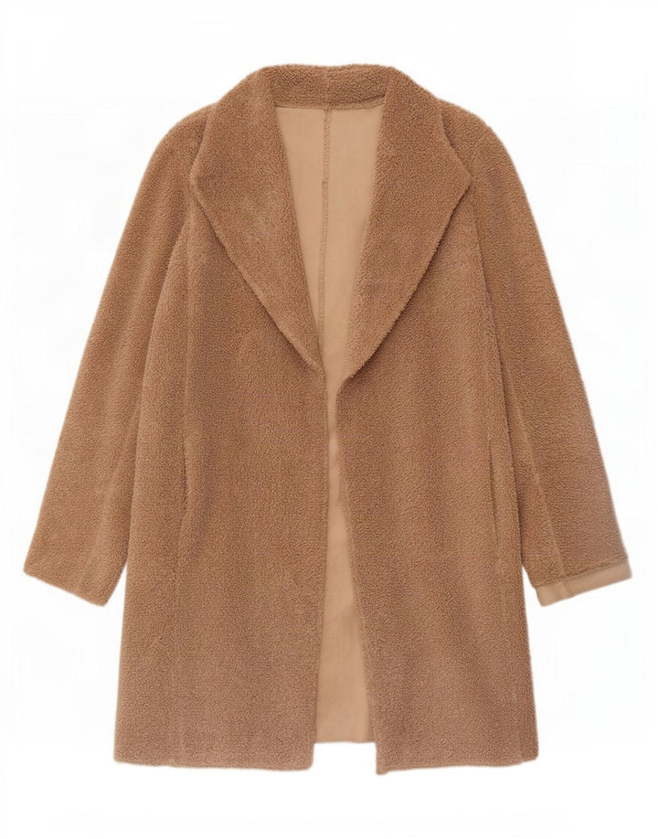 Marks & Spencer Manteau Teddy Bear pour femme UK 14 Large Marron Polyester