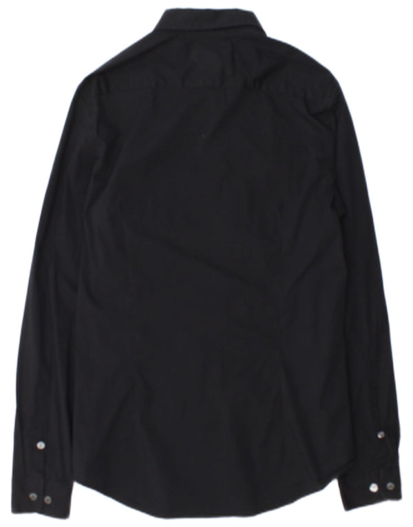 Calvin Klein Jeans Chemise Slim Fit pour Homme en Coton Noir Large