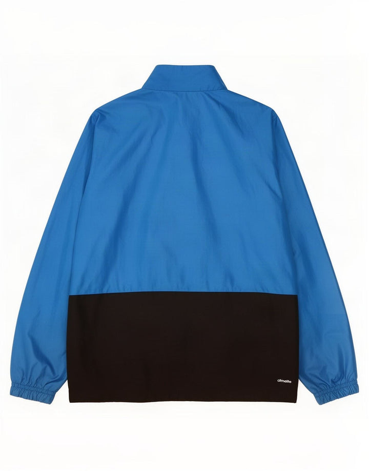 Adidas Veste de Survêtement Garçon 9-10 Ans Bleu Colorblock Polyester
