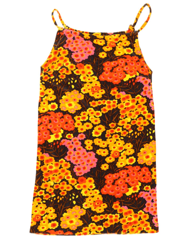 vintage Womens Sundress UK 14 Moyen Multicolore Floral
