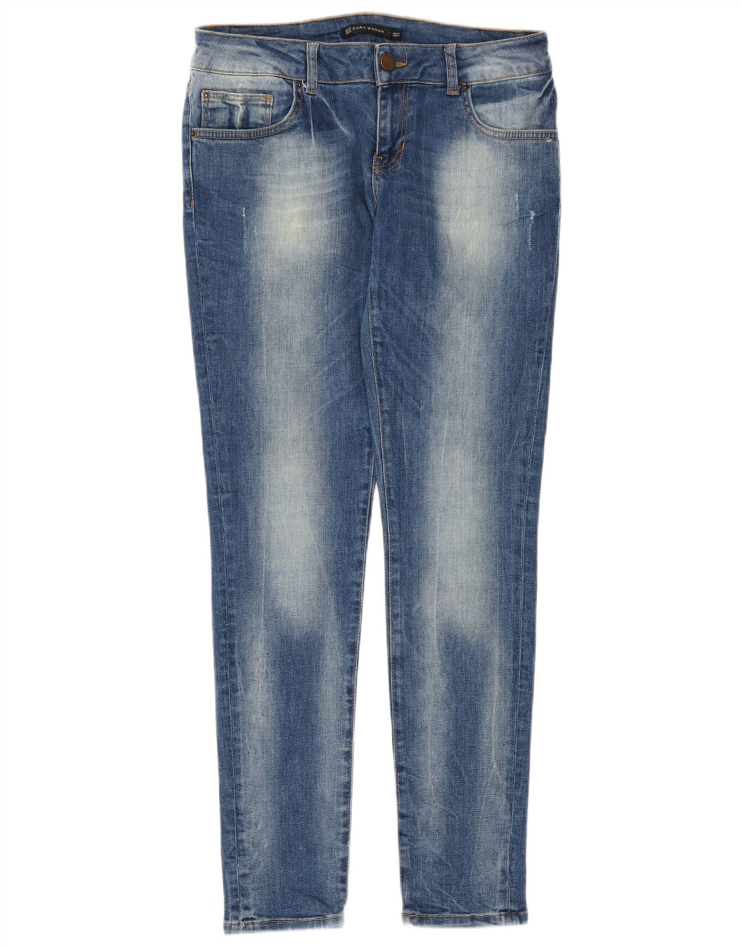 Zara Jean skinny pour femme EU 40 Medium W30 L30 Bleu