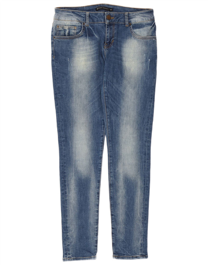 Zara Jean skinny pour femme EU 40 Medium W30 L30 Bleu
