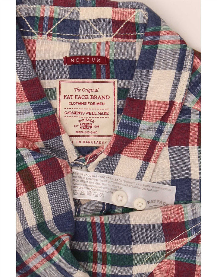 Chemise Homme Fat Face Lin à Carreaux Multicolore Moyen