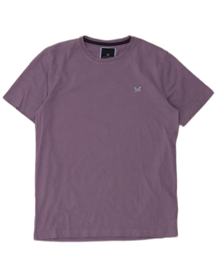 CREW CLOTHING T-Shirt Homme Haut Violet Moyen Coton