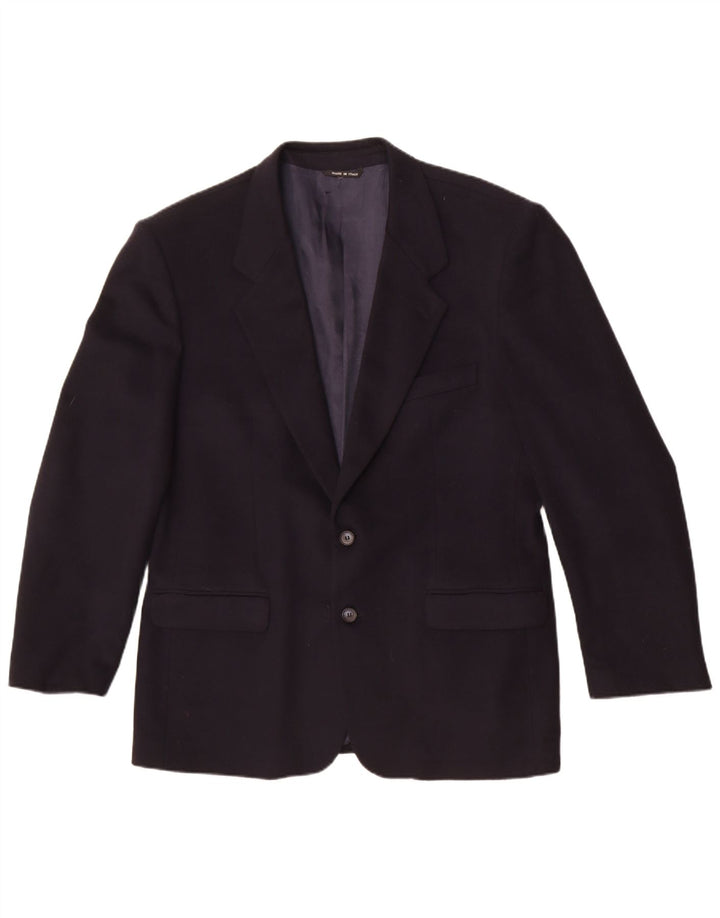 VIA CONDOTTI Veste Blazer 2 Boutons Homme IT 52 XL Bleu Marine Laine