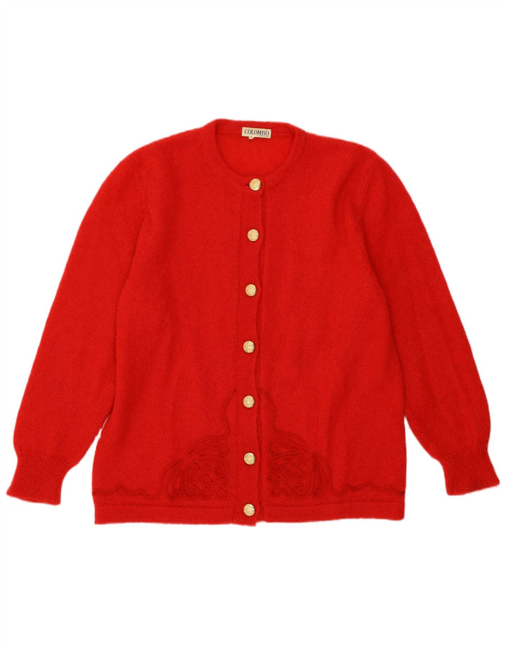 Colombo Cardigan Femme Pull IT 44 Rouge Moyen Mohair