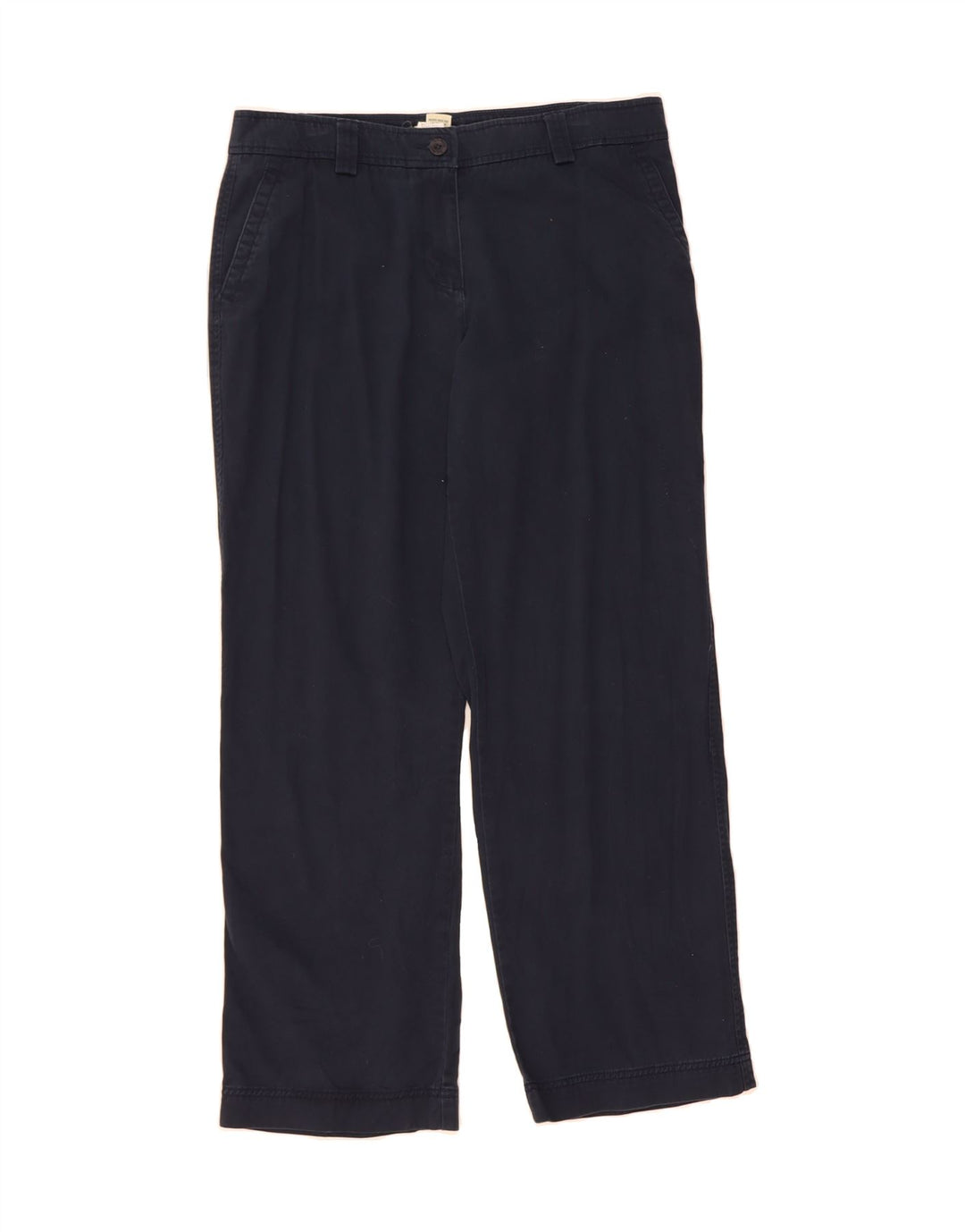L.L.BEAN Womens Regular Chino Trousers Size 14 Large W32 L29 Navy Blue Vintage L.L.Bean and Second-Hand L.L.Bean from Messina Hembry 