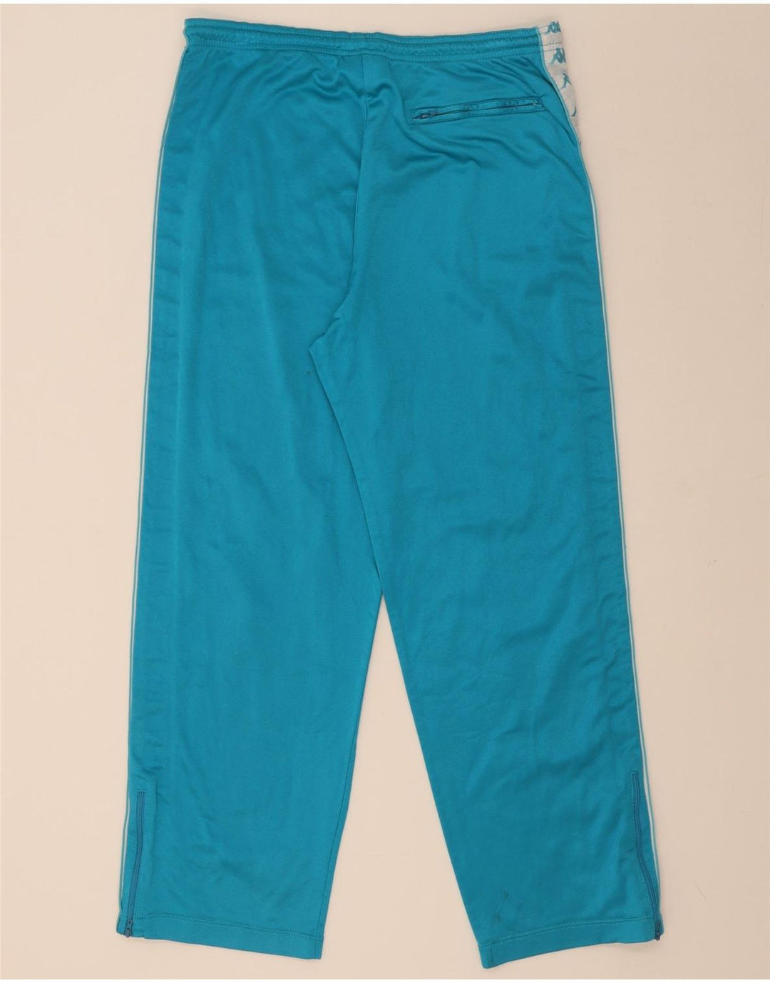 Kappa Pantalon de Survêtement Graphique Homme Large Bleu Colorblock Polyester