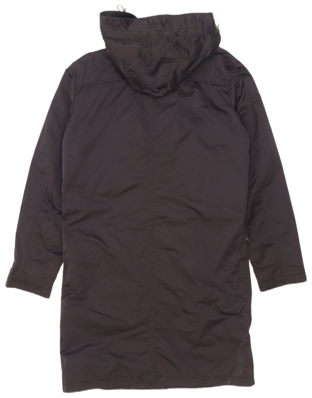 Zara Manteau matelassé à capuche pour homme UK 38 Bleu marine moyen Polyester