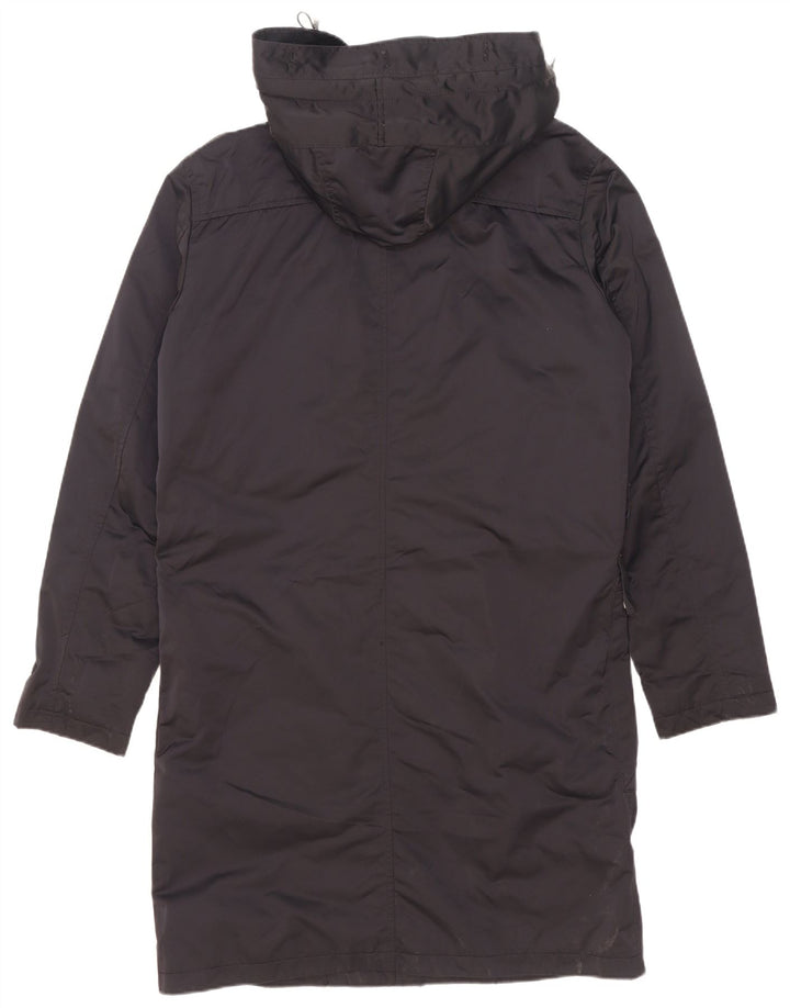 Zara Manteau matelassé à capuche pour homme UK 38 Bleu marine moyen Polyester