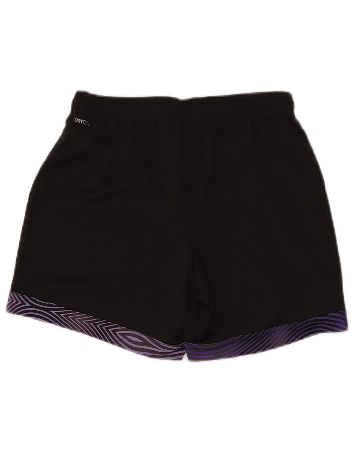 PUMA Short de sport pour femme UK 10 Small Noir Géométrique Polyester