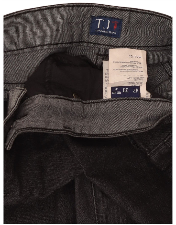 Trussardi Femme Jean Droit W31 L26 Coton Noir