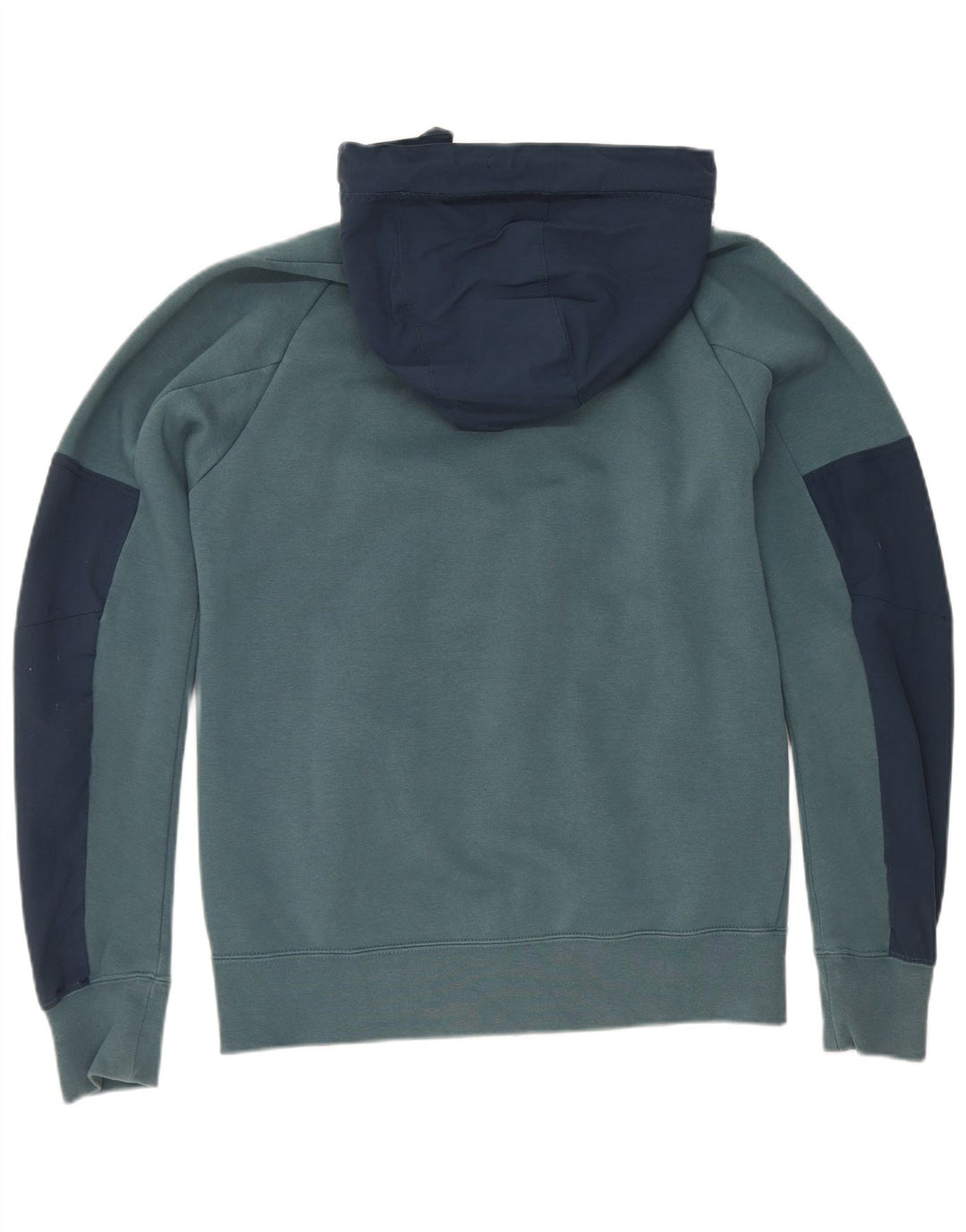 Nike Pull à capuche zippé pour homme Petit polyester color block bleu