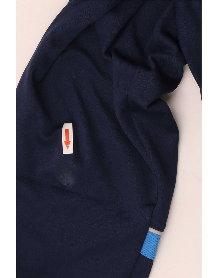 Pantalon de survêtement Nike Dri Fit pour homme en polyester color block bleu marine moyen