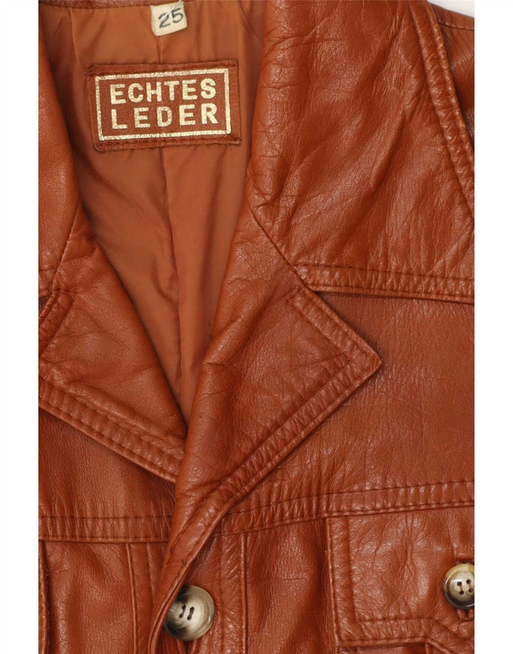 veste en cuir homme vintage UK 38 Brun moyen