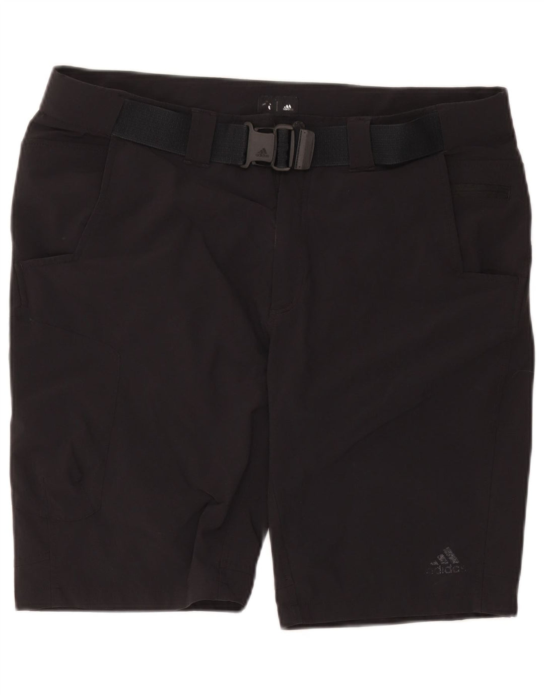 Adidas Short cargo pour homme W38 XL en nylon noir