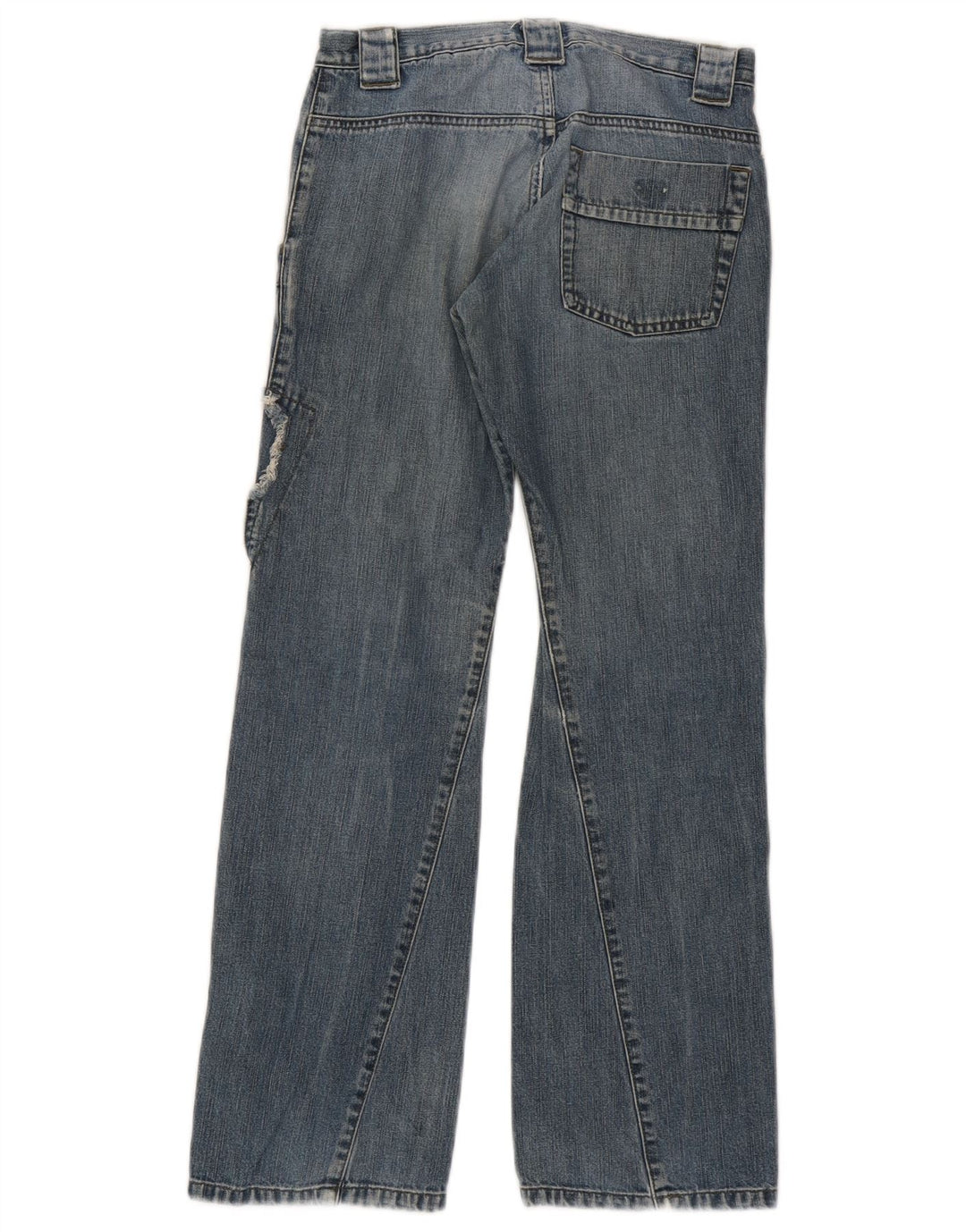 Armani Jeans Loose Fille Junior 10-11 Ans W26 L28 Bleu Patchwork