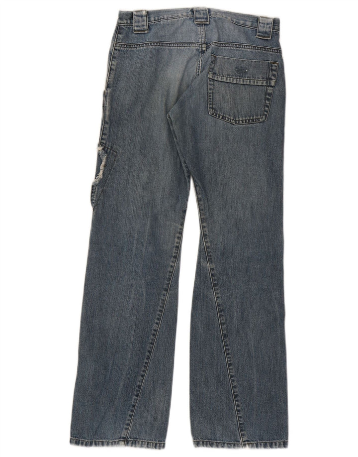 Armani Jeans Loose Fille Junior 10-11 Ans W26 L28 Bleu Patchwork