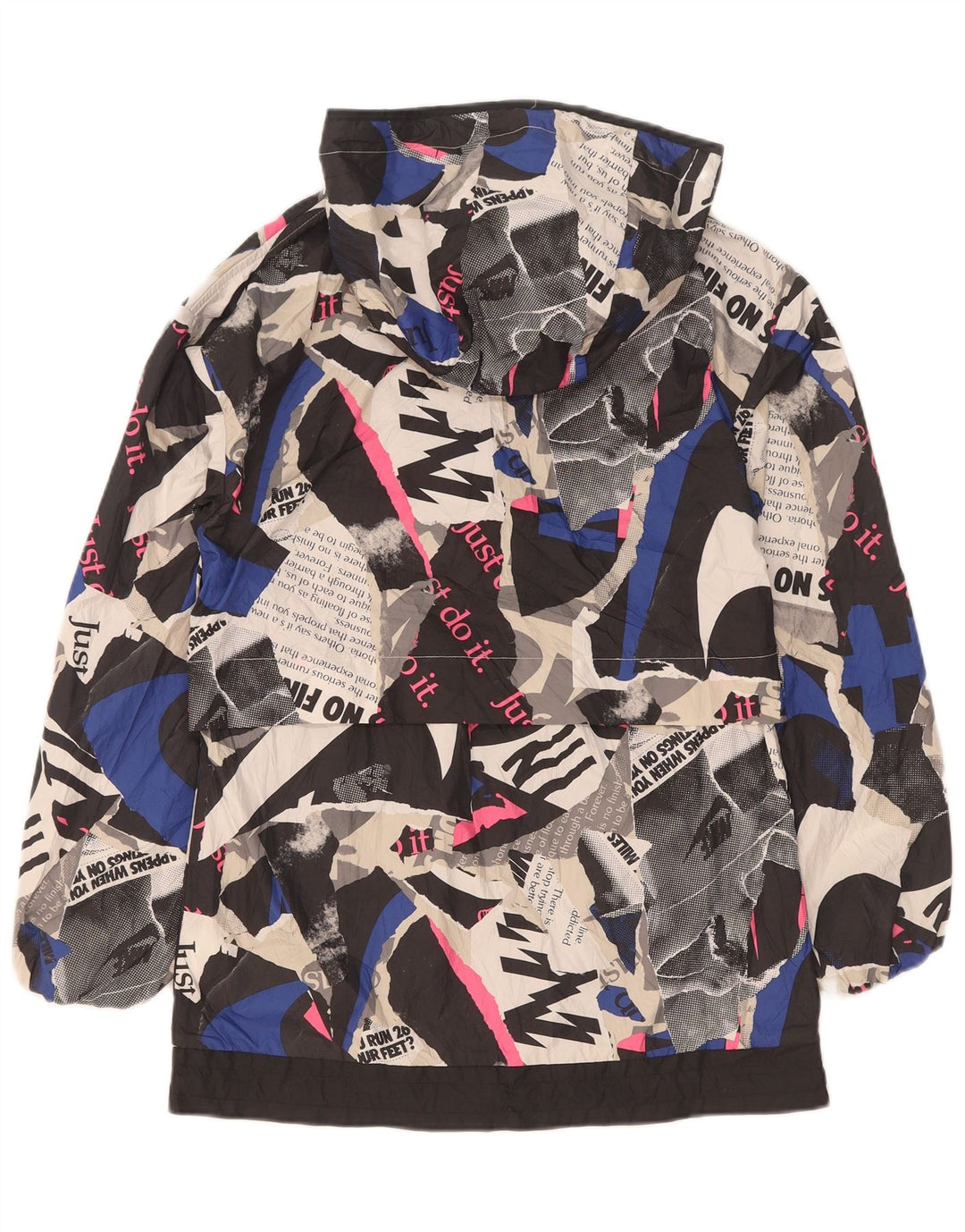 Nike Veste de pluie à capuche pour femme UK 6 XS Multicolore Géométrique