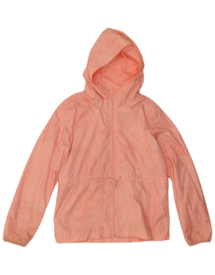 Adidas Veste de pluie à capuche fille 11-12 ans Rose Polyester