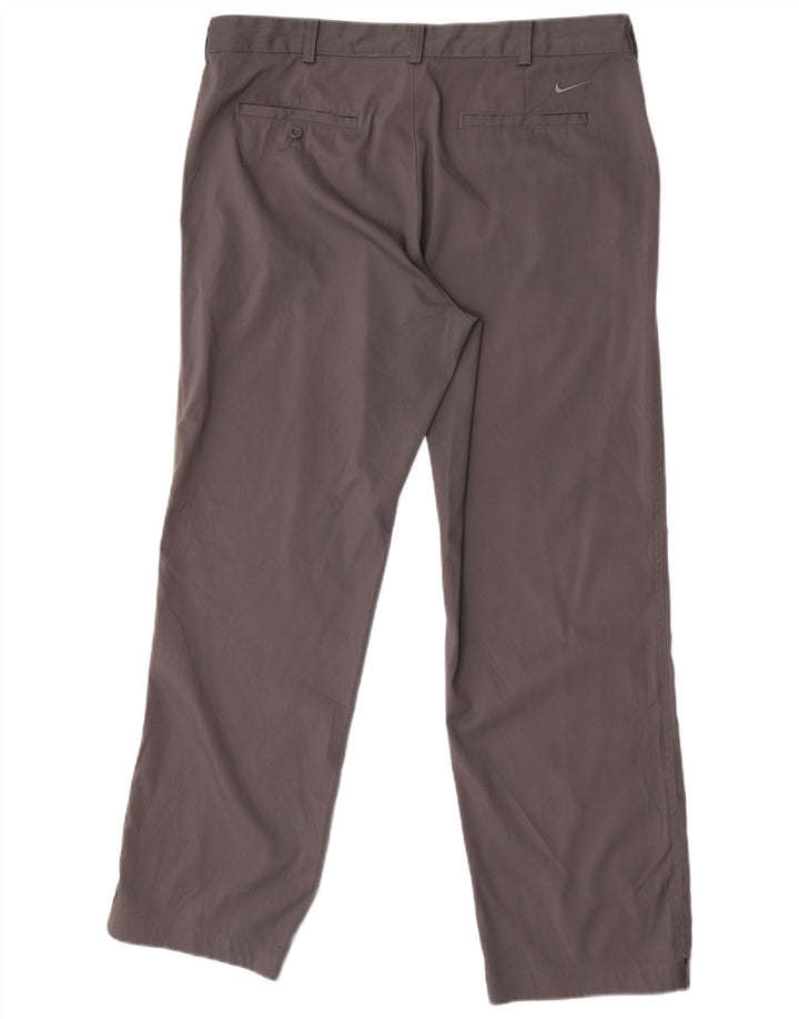 Nike Pantalon chino droit Dri Fit W36 L30 Gris Polyester