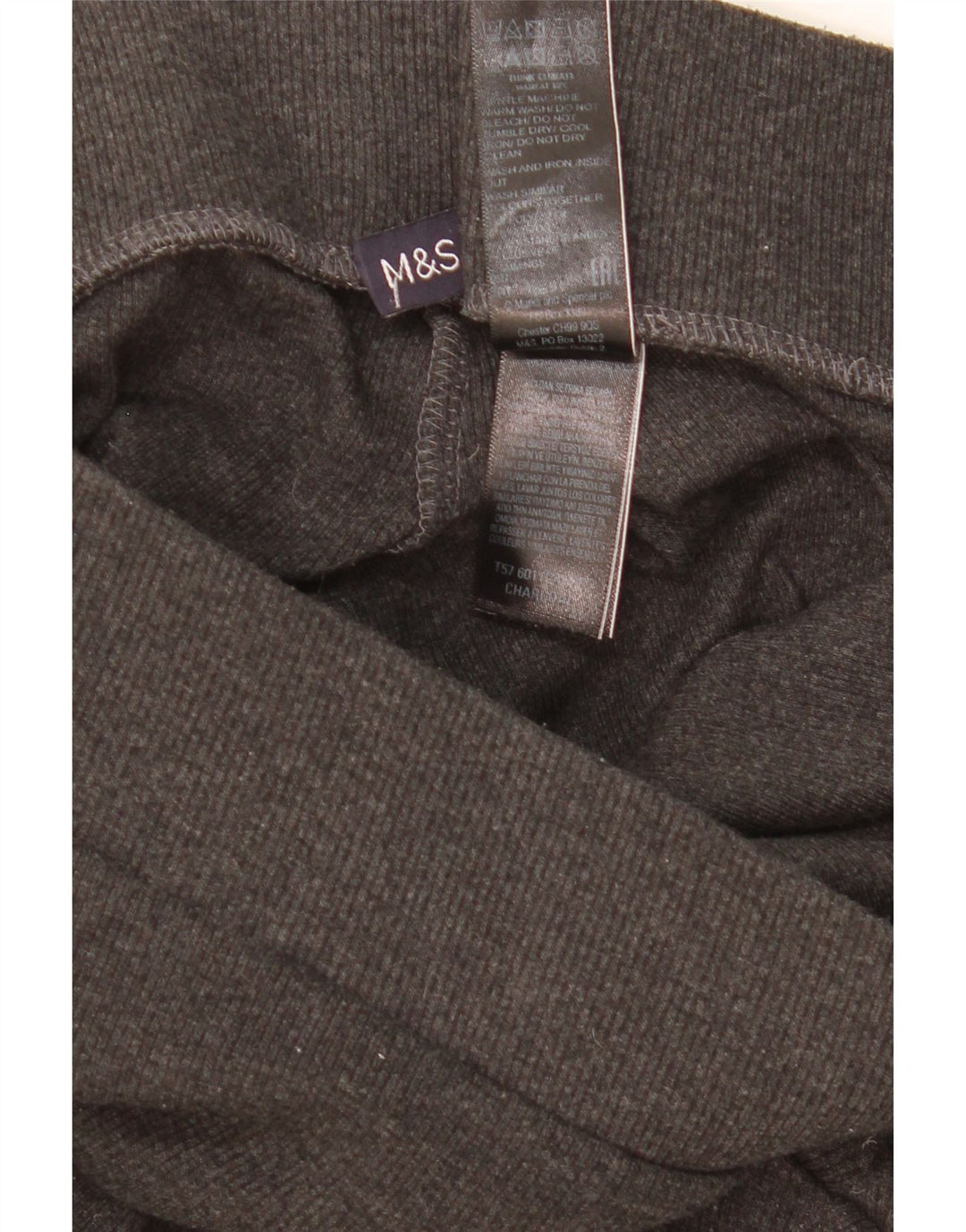 Marks & Spencer Pantalon de survêtement pour femme UK 16 Large Gris Polyester