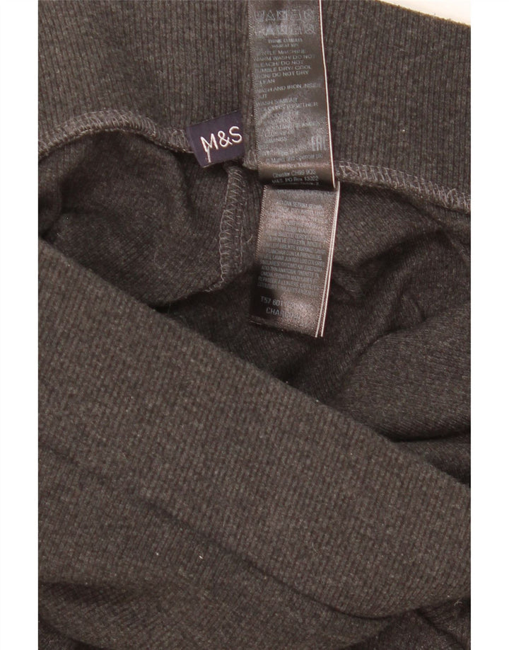 Marks & Spencer Pantalon de survêtement pour femme UK 16 Large Gris Polyester