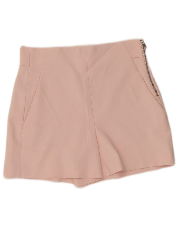 Zara Short décontracté taille haute pour femme XS W25 en coton rose