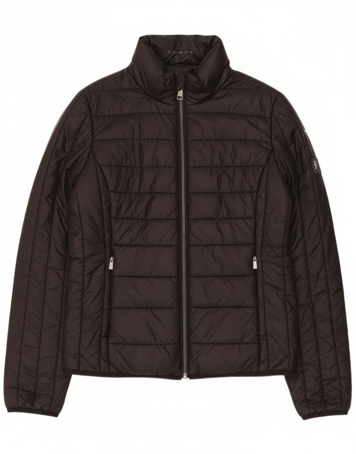 Calvin Klein Jeans Veste réversible pour femme UK 14 Medium Noir Polyamide