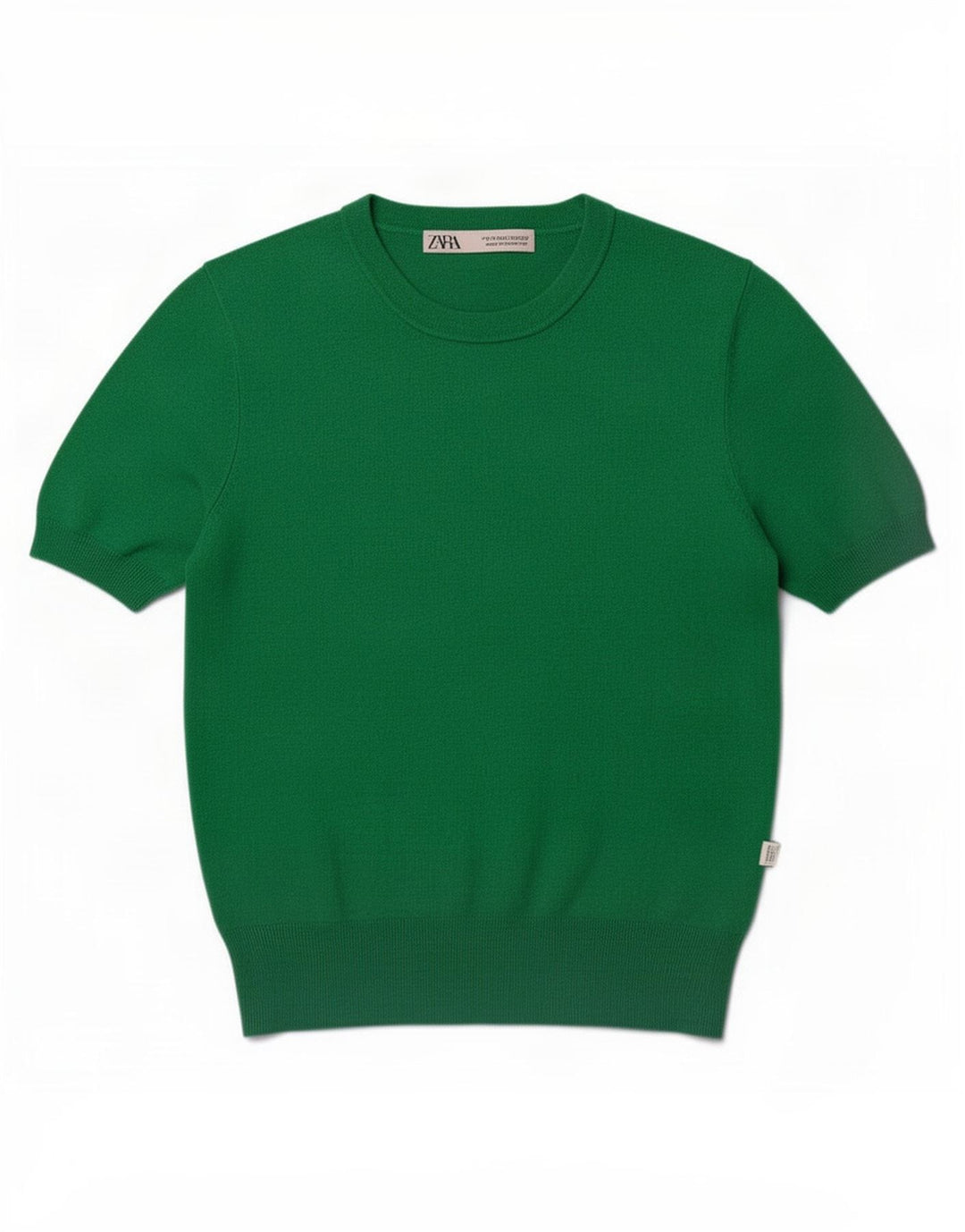 Zara Femme Chemisier Top UK 12 Vert Moyen