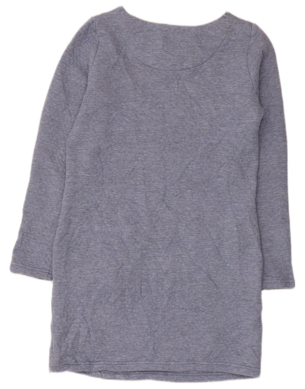 Joules Robe droite à manches longues pour femme UK 8 Small Bleu Polyester